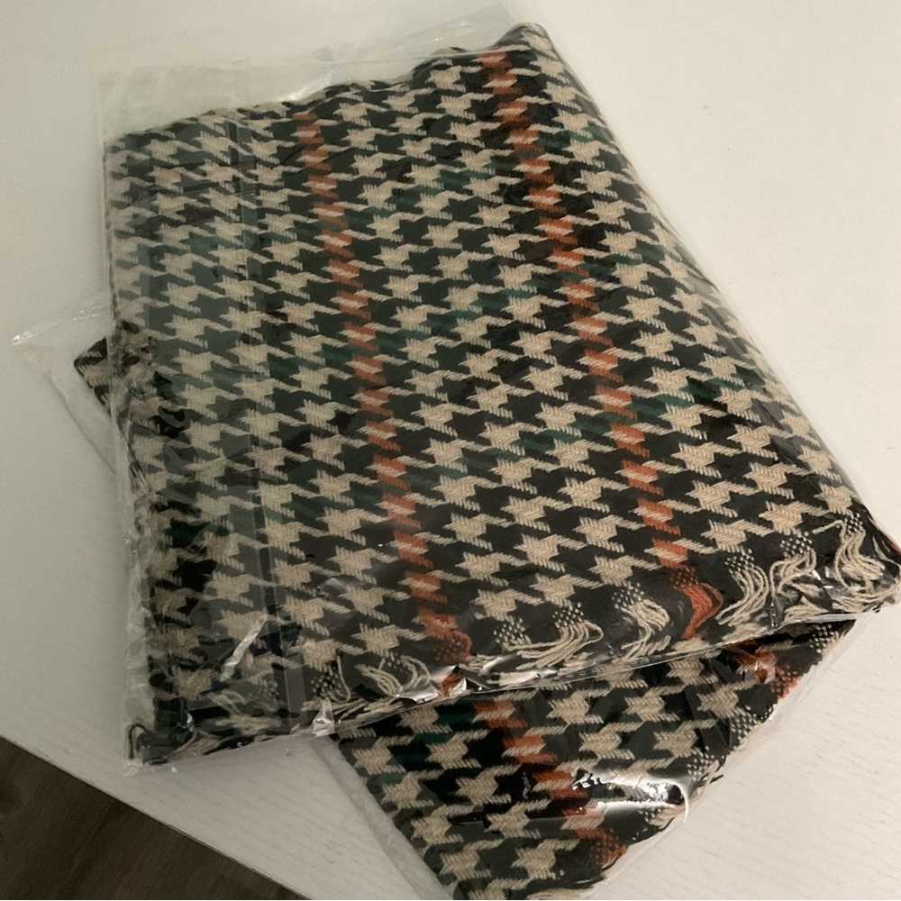 Cozy Season Houndstooth Infinity Scarf